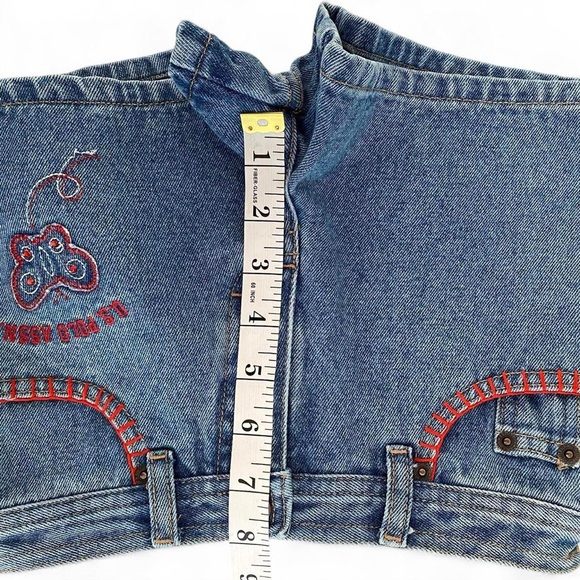 U.S. Polo Assn. Girl's Vintage y2k Butterfly American Flag Denim Shorts Size 6 - Picture 11 of 14